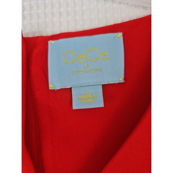 Elegant Red Ruffle Mini Dress - Picture 7 of 9